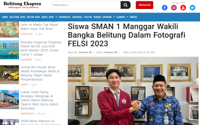 Siswa SMAN 1 Manggar ﻿Wakili Bangka Belitung Dalam Fotografi FELSI 2023