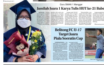 Jamilah Juara 1 Karya Tulis HUT Babel ke 21